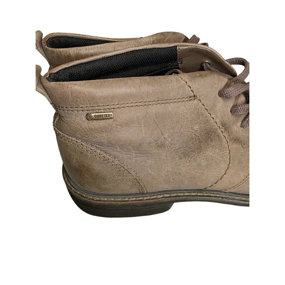 Ecco Turn‎ GTX Gore Tex Leather Chukka Boots Mens 42 8 - 8.5 US Brown Waterproof